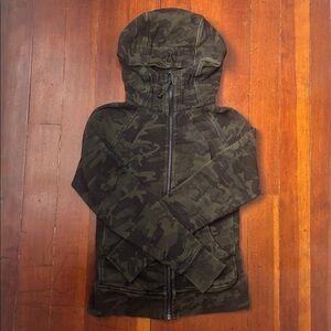 Lululemon Camo Zip-Up Scuba Hoodie